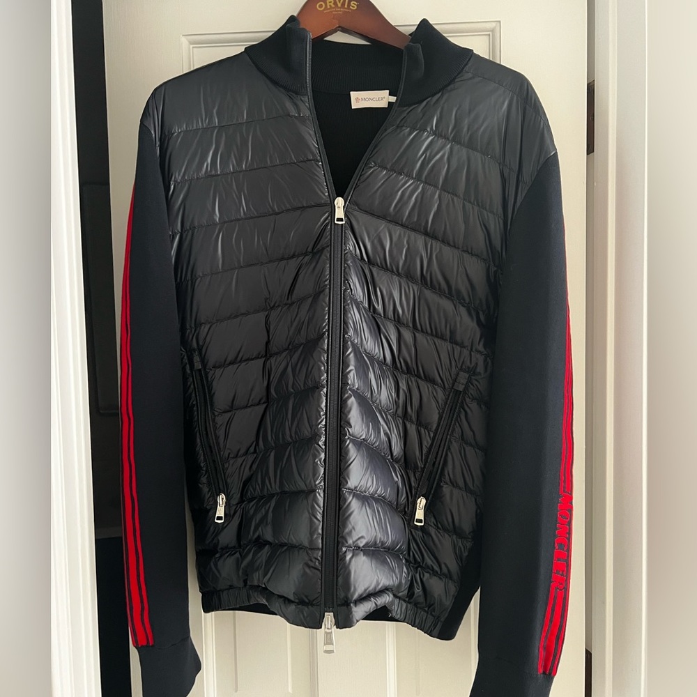 Moncler Mens zip up sweater XL